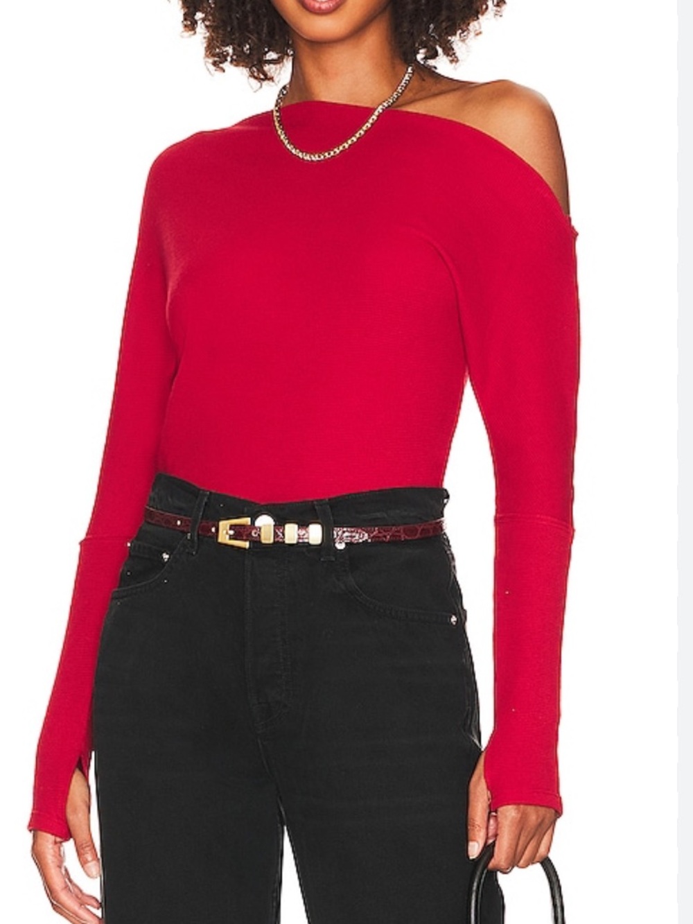 Women’s Free People Fiji Thermal in Fiery Red